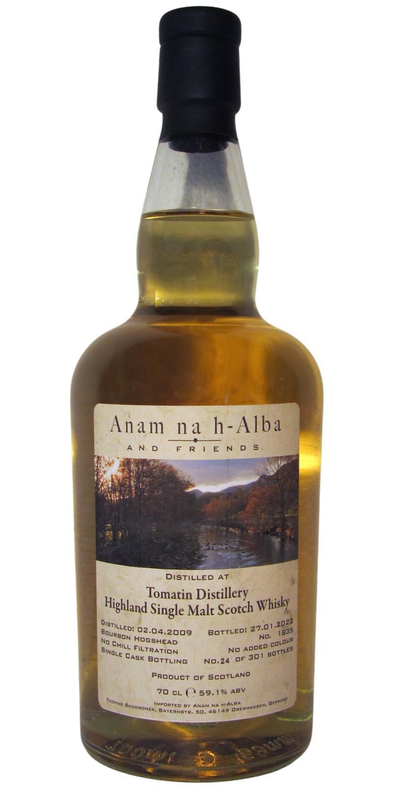 Tomatin 2009 ANHA
