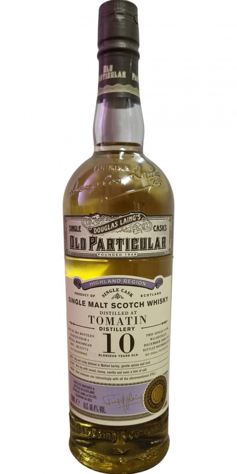 Tomatin 2008 DL Old Particular
