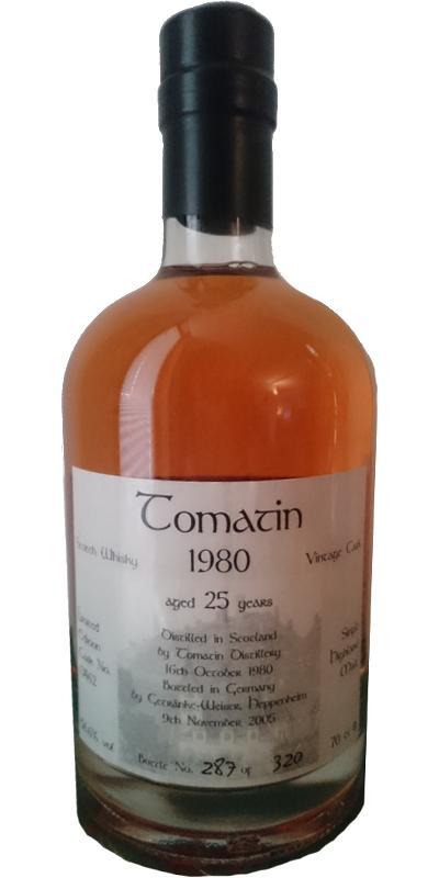 Tomatin 1980 GW Vintage Cask