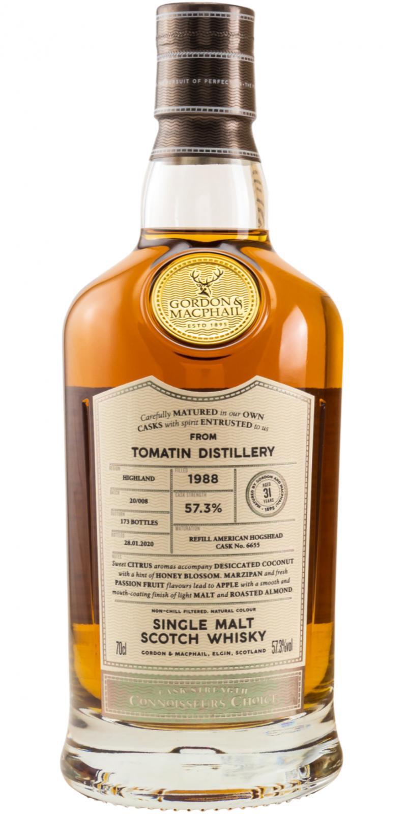 Tomatin 1988 GM Connoisseurs Choice - Cask Strength