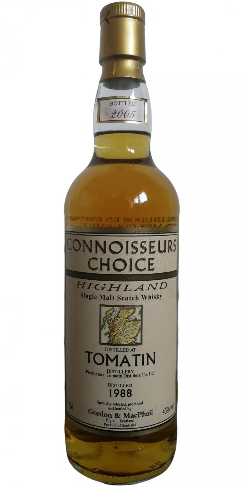Tomatin 1988 GM Connoisseurs Choice