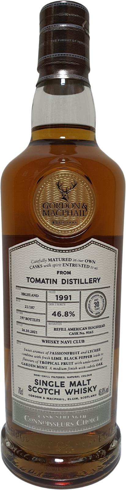 Tomatin 1991 GM Connoisseurs Choice