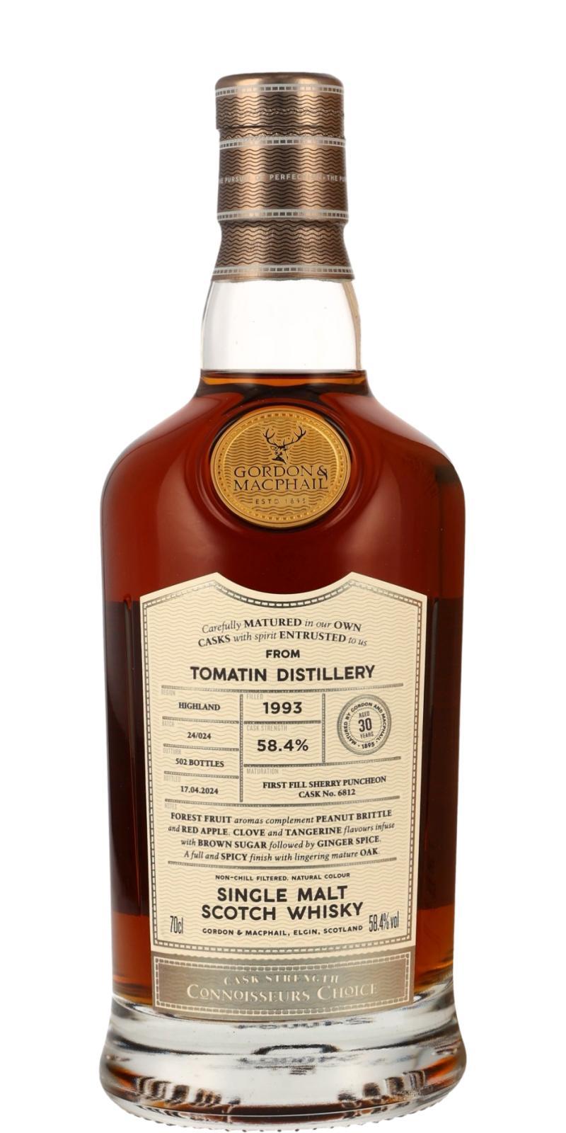 Tomatin 1993 GM Connoisseurs Choice - Cask Strength