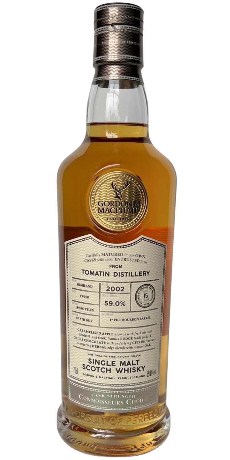 Tomatin 2002 GM Connoisseurs Choice - Cask Strength