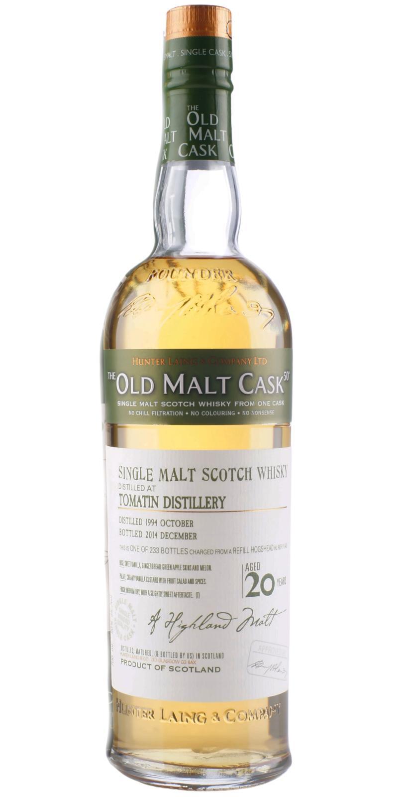 Tomatin 1994 HL The Old Malt Cask