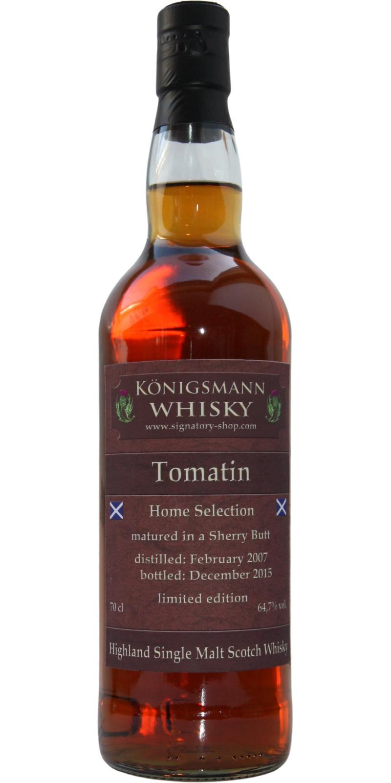 Tomatin 2007 Km Home Selection