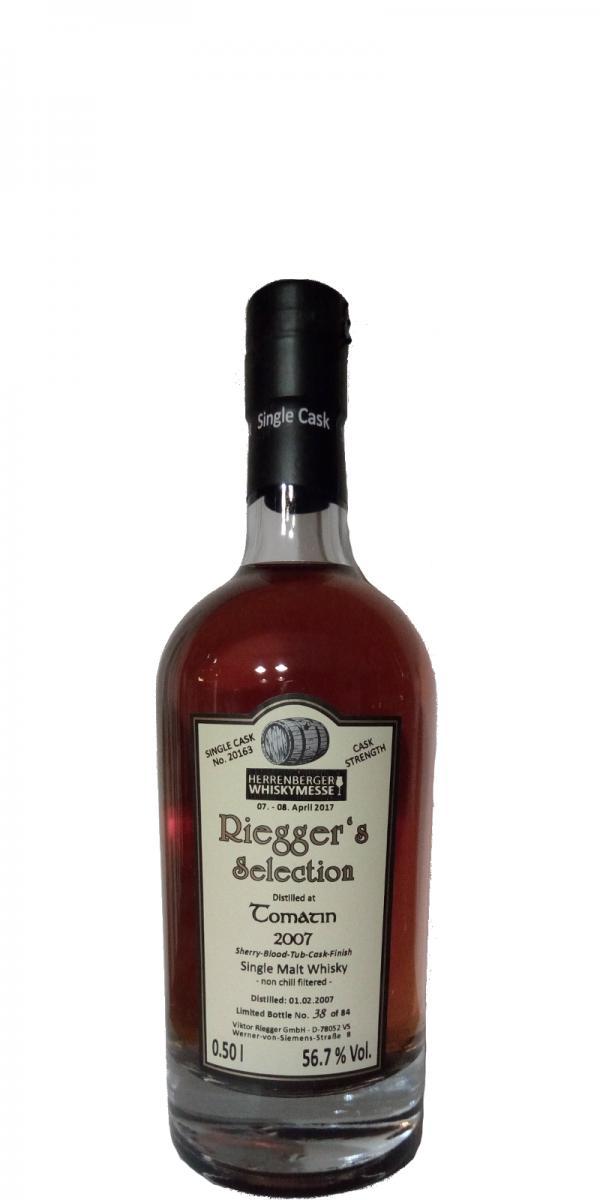 Tomatin 2007 RS Single Cask