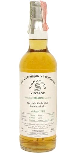 Tomatin 1989 SV The Un-Chillfiltered Collection