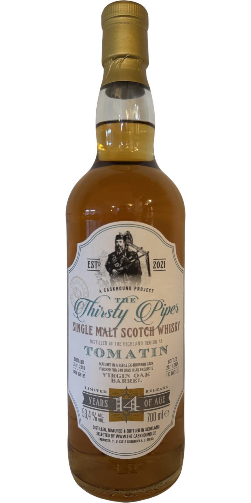 Tomatin 2010 TCaH The Thirsty Piper
