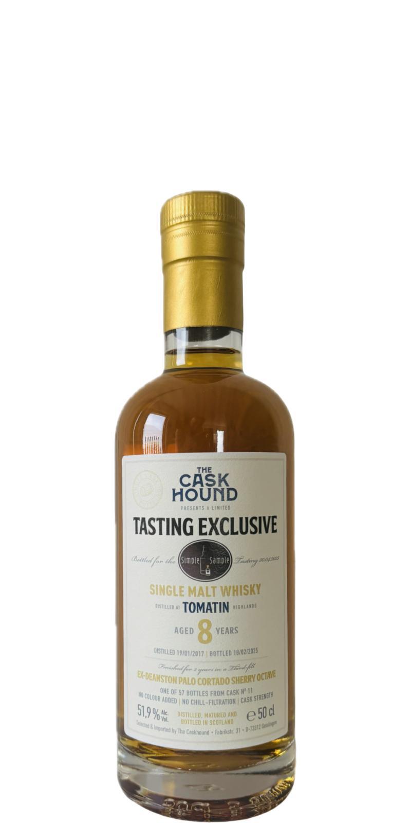 Tomatin 2017 TCaH Tasting Exclusive