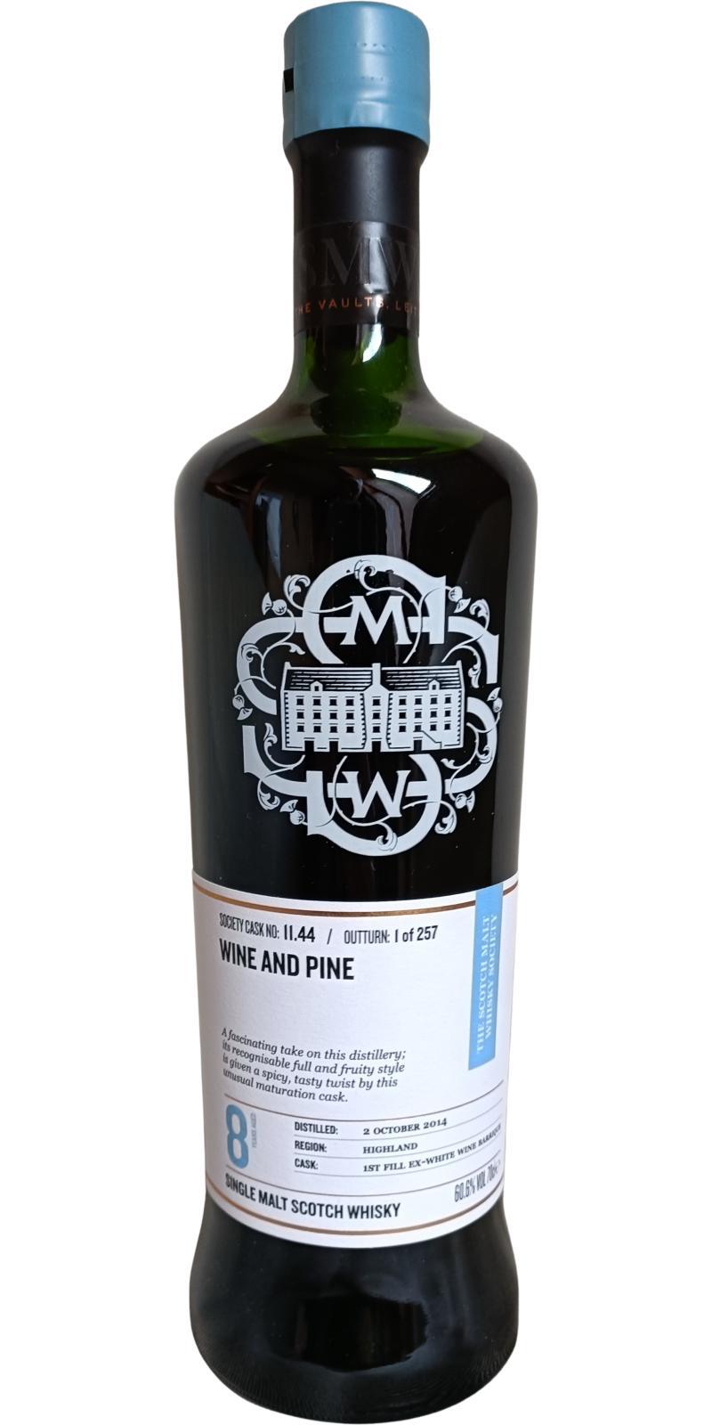 Tomatin 2014 SMWS 11.44 Wine and pine