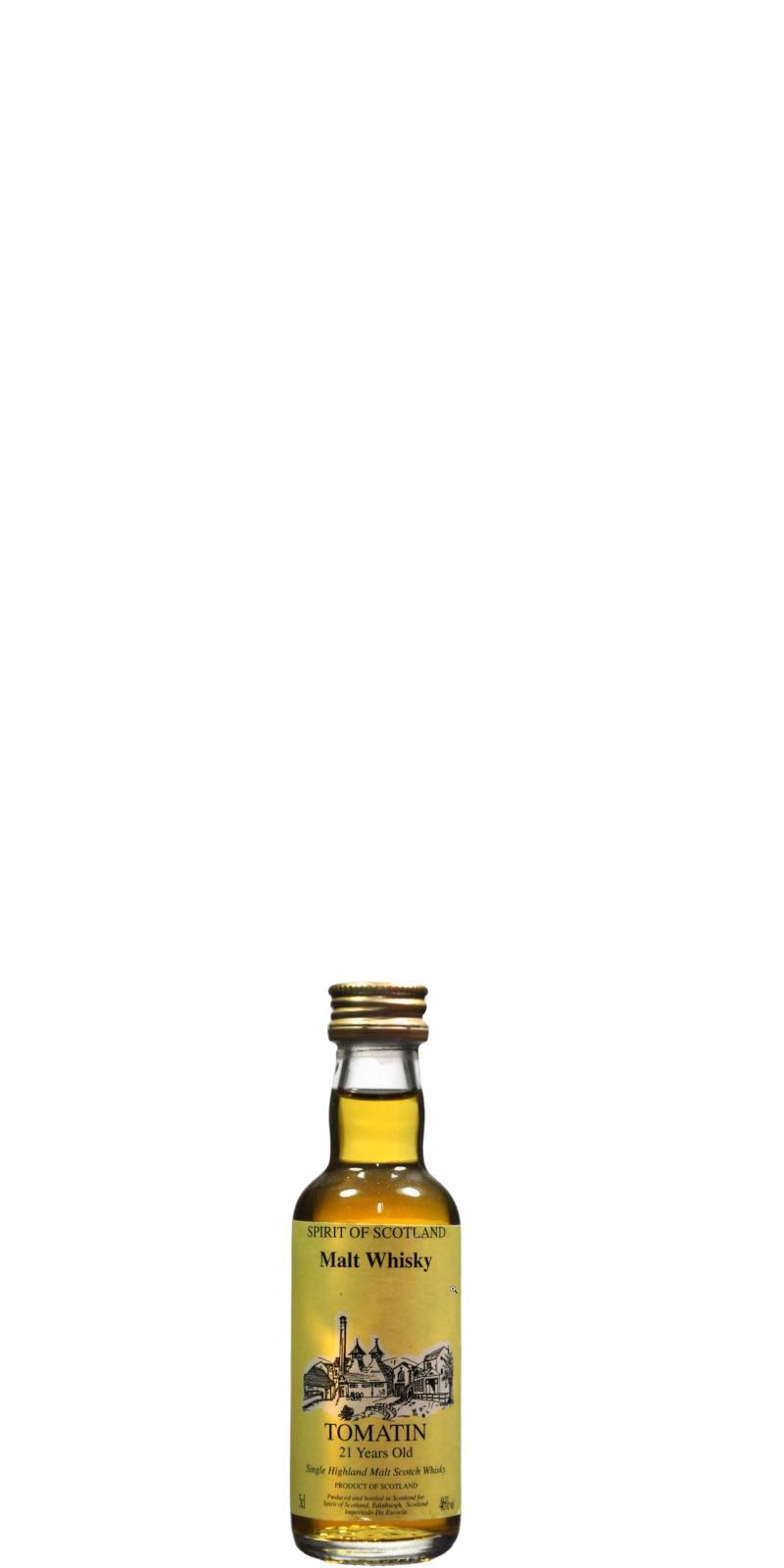 Tomatin 21-year-old UD Spirit of Scotland - Miniature